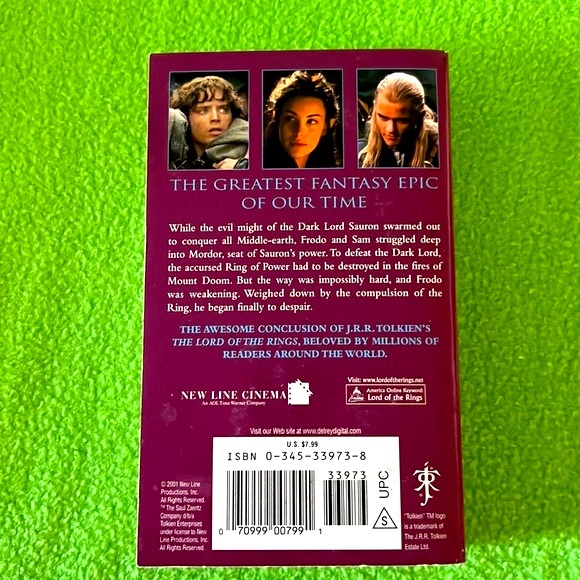 Lord Of The Rings Trilogy by J.R.R. Tolkien Softcover Books - Picture 7 of 7